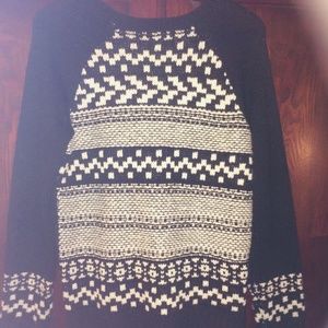 Cynthia Rowley, sweater, size L,  black and white